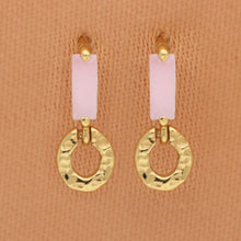 Lade das Bild in den Galerie-Viewer, MUJA JUMA Ohrstecker Aubrita, Pink Opal, in Gold