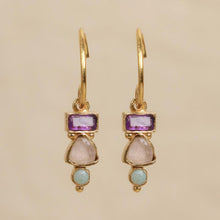 Lade das Bild in den Galerie-Viewer, MUJA JUMA Ohrringe Awá Amethyst , in Gold
