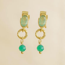 Lade das Bild in den Galerie-Viewer, MUJA JUMA Ohrstecker Komi, Achat & Prenit, in Gold