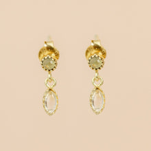 Lade das Bild in den Galerie-Viewer, MUJA JUMA Ohrstecker Fornax, Citrin, in Gold