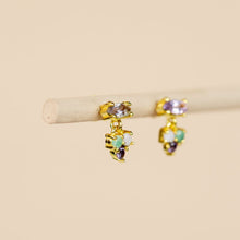 Lade das Bild in den Galerie-Viewer, MUJA JUMA Ohrstecker Alphard, Amethyst, in Gold