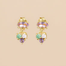Lade das Bild in den Galerie-Viewer, MUJA JUMA Ohrstecker Alphard, Amethyst, in Gold