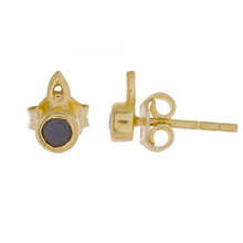 Lade das Bild in den Galerie-Viewer, MUJA JUMA Ohrstecker, Labradorith in Gold