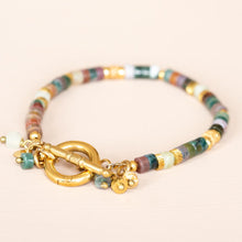 Lade das Bild in den Galerie-Viewer, MUJA JUMA Armband INDIAN AGATE, in Gold