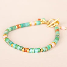 Lade das Bild in den Galerie-Viewer, MUJA JUMA Armband GREEN JADE, in Gold