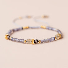 Lade das Bild in den Galerie-Viewer, MUJA JUMA Armband Tsavorite & Obsidian, in Gold