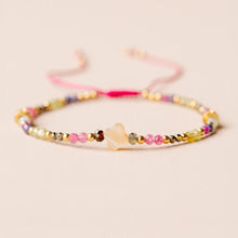 Lade das Bild in den Galerie-Viewer, MUJA JUMA Armband Shell, Turmalin & Rubin, in Gold