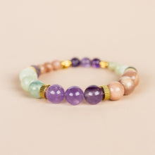 Lade das Bild in den Galerie-Viewer, MUJA JUMA Armband Spread your wings, Amethyst, in Gold