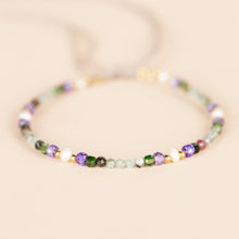Lade das Bild in den Galerie-Viewer, MUJA JUMA Armband Amethyst & Perl, in Gold