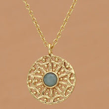 Lade das Bild in den Galerie-Viewer, MUJA JUMA Halskette BLISS, Amazonit, in Gold