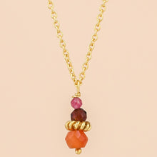 Lade das Bild in den Galerie-Viewer, MUJA JUMA Halskette SOUL Red Agate, in Gold