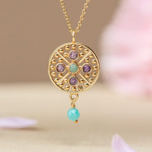 Lade das Bild in den Galerie-Viewer, MUJA JUMA Halskette MARIGOLD, Amethyst, in Gold