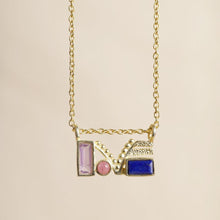 Lade das Bild in den Galerie-Viewer, MUJA JUMA Halskette Love Mlabri, Amethyst, in Gold