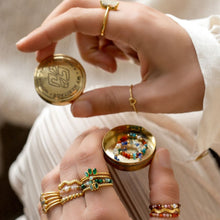 Lade das Bild in den Galerie-Viewer, MUJA JUMA Ring ELASTIC, Orange, in Gold