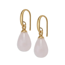 Lade das Bild in den Galerie-Viewer, SENCE Copenhagen Ohrringe Rosenquarz, in Gold