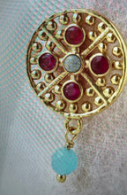 Lade das Bild in den Galerie-Viewer, MUJA JUMA Halskette MARIGOLD, Amazonit, in Gold