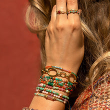 Lade das Bild in den Galerie-Viewer, MUJA JUMA Ring ELASTIC, Multicolor, in Gold