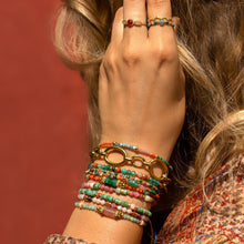 Lade das Bild in den Galerie-Viewer, MUJA JUMA Armband INDIAN AGATE, in Gold