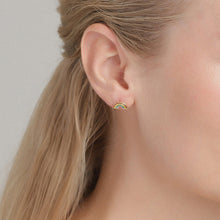 Lade das Bild in den Galerie-Viewer, PILGRIM Ohrstecker THRILL Multi-Color, in Gold