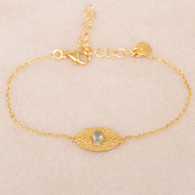 Lade das Bild in den Galerie-Viewer, MUJA JUMA Armband ADELE, Prehnit, in Gold