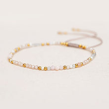 Lade das Bild in den Galerie-Viewer, MUJA JUMA Armband Zirkonia 6 Perlen MIX, in Gold