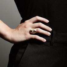 Lade das Bild in den Galerie-Viewer, PILGRIM Ring EMPATHY verstellbar, in Gold