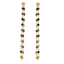 Lade das Bild in den Galerie-Viewer, MUJA JUMA Ohrringe Turmalin, in Gold
