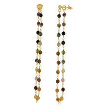Lade das Bild in den Galerie-Viewer, MUJA JUMA Ohrringe Turmalin, in Gold