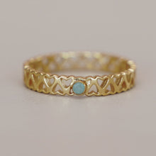 Lade das Bild in den Galerie-Viewer, MUJA JUMA Ring ADORLE, Amazonit in Gold