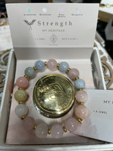 Lade das Bild in den Galerie-Viewer, MUJA JUMA Armband Rosenquarz, in Gold