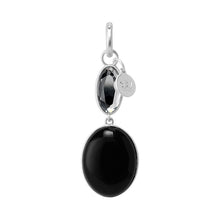 Lade das Bild in den Galerie-Viewer, SENCE Copenhagen Anhänger Charm ESSENTIALS, ONYX, in Silber