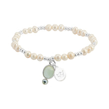 Lade das Bild in den Galerie-Viewer, SENCE Copenhagen Armband DUO, Perlen & Amazonit, in Silber