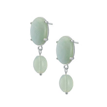 Lade das Bild in den Galerie-Viewer, SENCE Copenhagen Ohrstecker Amazonit, in Silber