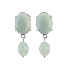 Lade das Bild in den Galerie-Viewer, SENCE Copenhagen Ohrstecker Amazonit, in Silber