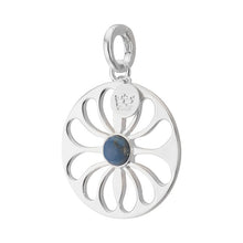 Lade das Bild in den Galerie-Viewer, SENCE Copenhagen Anhänger Charm DISC ROUND, Blau, in Silber