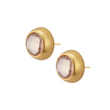 Lade das Bild in den Galerie-Viewer, SENCE Copenhagen Ohrstecker THE MIX Crystal, Rosa in Gold