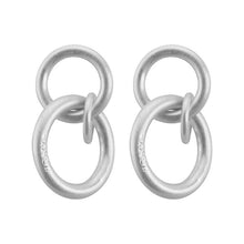 Lade das Bild in den Galerie-Viewer, SENCE Copenhagen Ohrstecker T-BAR Rings, in Silber