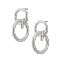 Lade das Bild in den Galerie-Viewer, SENCE Copenhagen Ohrstecker T-BAR Rings, in Silber