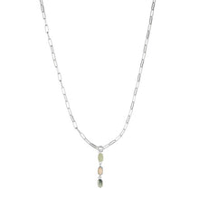 Lade das Bild in den Galerie-Viewer, SENCE Copenhagen Kette THE GRIFF, Amazonit, 60+35cm, in Silber