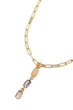 Lade das Bild in den Galerie-Viewer, SENCE Copenhagen Kette THE GRIFF, Rosenquarz, 60+35cm, in Gold