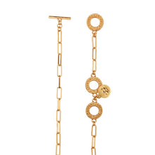 Lade das Bild in den Galerie-Viewer, SENCE Copenhagen Kette THE GRIFF, Rosenquarz, 60+35cm, in Gold