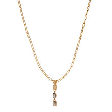 Lade das Bild in den Galerie-Viewer, SENCE Copenhagen Kette THE GRIFF, Rosenquarz, 60+35cm, in Gold