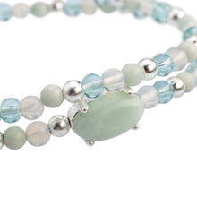 Lade das Bild in den Galerie-Viewer, SENCE Copenhagen Armband- Set THE GRIFF, Amazonit, in Silber