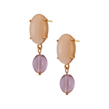 Lade das Bild in den Galerie-Viewer, SENCE Copenhagen Ohrstecker Rosenquarz, in Gold