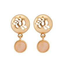 Lade das Bild in den Galerie-Viewer, SENCE Copenhagen Ohrstecker THE DISC Rosa, in Gold