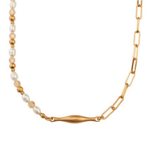 Lade das Bild in den Galerie-Viewer, SENCE Copenhagen Kette PEARLS, Perlen, 60+35cm, in Gold