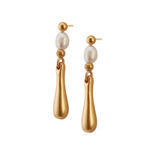 Lade das Bild in den Galerie-Viewer, SENCE Copenhagen Ohrstecker PEARLS Freshperl, in Gold