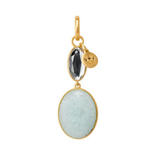 Lade das Bild in den Galerie-Viewer, SENCE Copenhagen Anhänger Charm ESSENTIALS, Aquamarin, in Gold