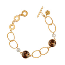 Lade das Bild in den Galerie-Viewer, SENCE Copenhagen Armband MORE, Opal-Glas, in Gold