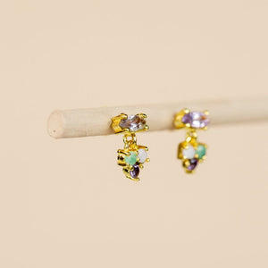 MUJA JUMA Ohrstecker Alphard, Amethyst, in Gold